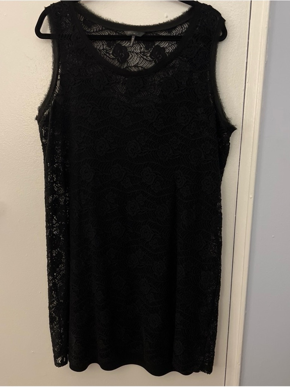 Black Lace Sleeveless Women's Dress